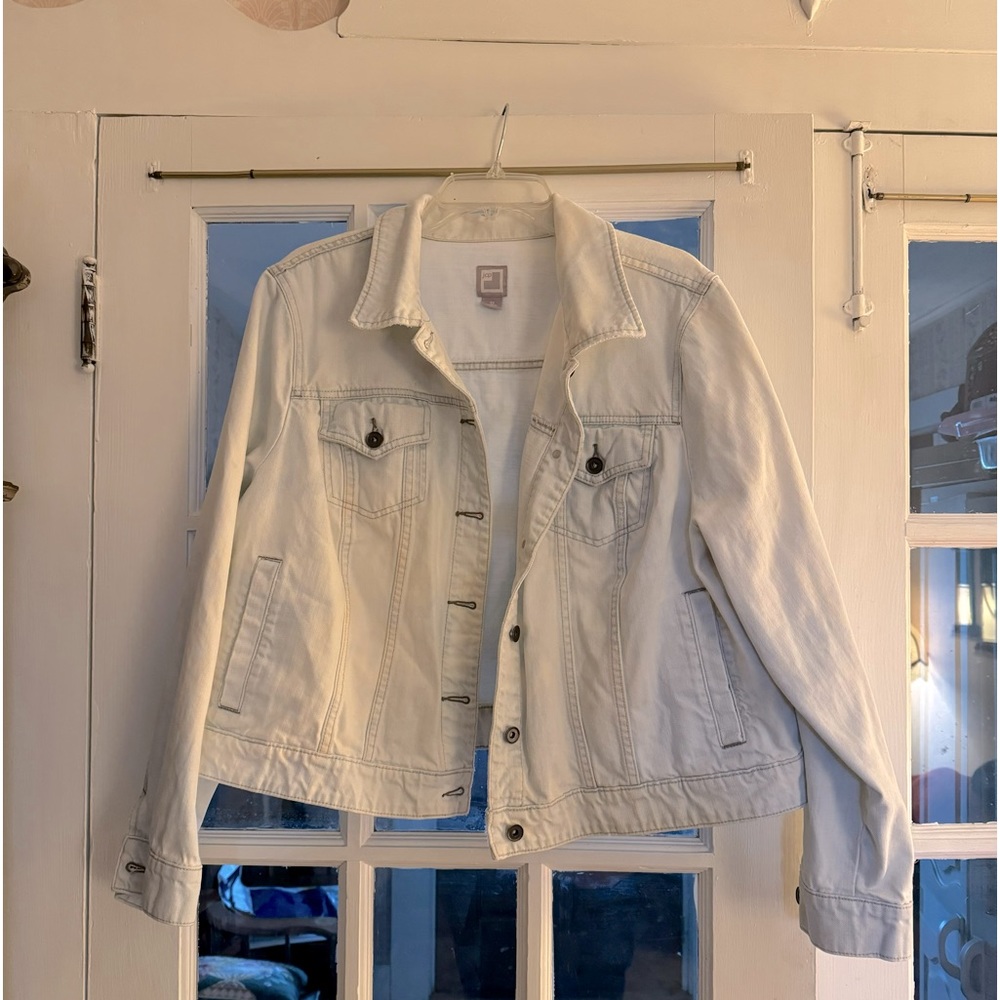Vtg JCP Bleached denim short jacket size 3X